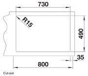 Мойка BLANCO ANDANO 700-IF/A нержавеющая сталь, клапан-автомат фото 4 в Казани и Татарстане