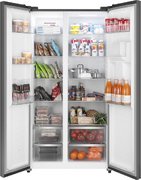 Отдельностоящий холодильник с инвертором и подачей воды Weissgauff WSBS 590 Inverter NoFrost Water Dispenser Grey фото 3 в Казани и Татарстане