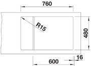 Мойка BLANCO ELON XL 6 S мягкий белый, клапан-автомат фото 3 в Казани и Татарстане