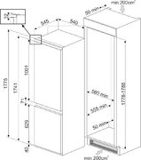 Встраиваемый холодильник Smeg C8175TNE фото 4 в Казани и Татарстане