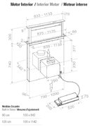 Встраиваемая в столешницу вытяжка Pando E-320/120 IX-CR.TOUCH V.2000 фото 4 в Казани и Татарстане