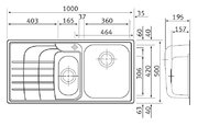 Мойка Франке ZOX 651 чаша слева фото 3 в Казани и Татарстане Мойка Franke ZOX 651 чаша слева фото 3 в Казани и Татарстане