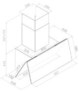 Вытяжка Pando P-725/90 CR.BLANCO V.850 ECO SEC PLUS фото 2 в Казани и Татарстане