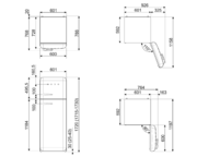 Холодильник Smeg FAB30RBE3 Холодильник Smeg FAB30RBE3