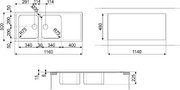 Мойка Смег LLR116-2 фото 3 в Казани и Татарстане Мойка Smeg LLR116-2 фото 3 в Казани и Татарстане