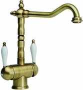 Смеситель Franke Old England Clear Water бронза