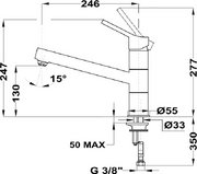 Смеситель Teka INN 913 CHROME фото 4 в Казани и Татарстане