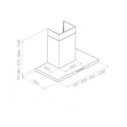 Вытяжка Pando P-401/120 IX 1250 ECO SEC фото 3 в Казани и Татарстане