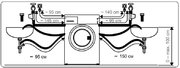 Отдельностоящая стиральная машина с сушкой Korting KWD 58L1496 фото 4 в Казани и Татарстане