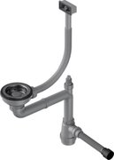 Арматура для одночашевых моек со скрытым прямоугольным переливом Омойкири WK-1-S GM фото в Казани и Татарстане Арматура для одночашевых моек со скрытым прямоугольным переливом Omoikiri WK-1-S GM фото в Казани и Татарстане