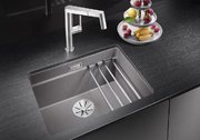 Мойка Blanco Etagon 500-U SILGRANIT вулканический серый клапан-автомат InFino 527258 фото 2 в Казани и Татарстане