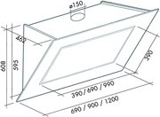 Вытяжка Falmec Quasar 120 Vetro (800) STEC gray фото 3 в Казани и Татарстане