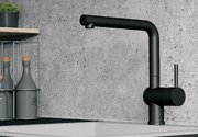 Смеситель Blanco LINUS 525806 Silgranit матовый черный фото 2 в Казани и Татарстане