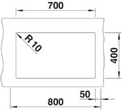 Мойка Blanco ROTAN 700-U Silgranit белый фото 4 в Казани и Татарстане