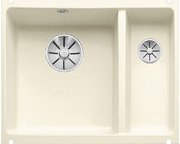 Мойка Blanco SUBLINE 350/150-U керамика отводная арматура InFino® глянцевая магнолия Мойка Blanco SUBLINE 350/150-U керамика отводная арматура InFino® глянцевая магнолия