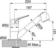 Смеситель Franke 740 оникс фото 2 в Казани и Татарстане