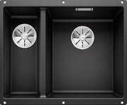Мойка Blanco SUBLINE 340/160-U черный клапан-автомат InFino 525986