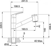 Смеситель Franke Rinsos хром фото 2 в Казани и Татарстане