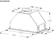 Встраиваемая вытяжка Korting KHI 6828 GN фото 3 в Казани и Татарстане