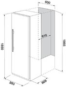 Встраиваемый холодильник Fulgor Milano FRSI 401 FED X фото 3 в Казани и Татарстане