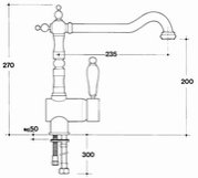 Смеситель Smeg ME3OT фото 2 в Казани и Татарстане