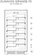 Винный шкаф Dunavox DX-70.258B фото 2 в Казани и Татарстане
