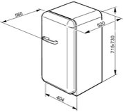 Мини-бар Smeg FAB5RR1 фото 2 в Казани и Татарстане