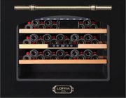 Встраиваемый винный шкаф Lofra ZBRNM24M/A CANTINA 24 NERO MAT BRONZO фото в Казани и Татарстане