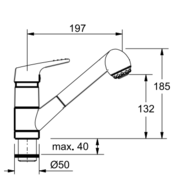 Смеситель Franke 470-1 хром/серебристый фото 3 в Казани и Татарстане