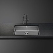 Мойка Смег Mira VSTR71DKX темная нержавеющая сталь фото 4 в Казани и Татарстане Мойка Smeg Mira VSTR71DKX темная нержавеющая сталь фото 4 в Казани и Татарстане