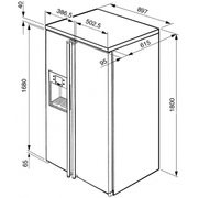 Холодильник Smeg SBS800A1 фото 4 в Казани и Татарстане