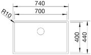 Мойка BLANCO CLARON 700-U нержавеющая сталь Durinox фото 3 в Казани и Татарстане
