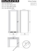 Винный шкаф Dunavox DX-143.468B фото 4 в Казани и Татарстане