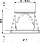 Переходник прямоугольн./круглый Faber RRC 220х90мм фото 2 в Казани и Татарстане