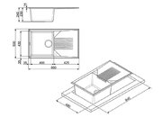 Мойка Смег LSEQ861A фото 2 в Казани и Татарстане Мойка Smeg LSEQ861A фото 2 в Казани и Татарстане