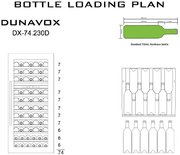 Винный шкаф Dunavox DX-74.230DW фото 4 в Казани и Татарстане