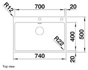 Мойка BLANCO ANDANO 700-IF/A нержавеющая сталь, клапан-автомат фото 3 в Казани и Татарстане