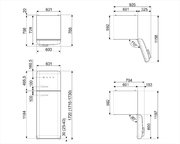 Холодильник Smeg FAB30RCR3 Холодильник Smeg FAB30RCR3
