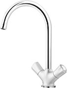 Смеситель Blanco Amona chrome/silgranit белый фото в Казани и Татарстане