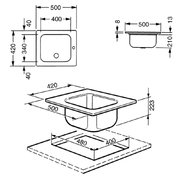 Мойка Смег VS34-P3 фото 2 в Казани и Татарстане Мойка Smeg VS34-P3 фото 2 в Казани и Татарстане