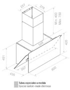 Вытяжка Pando P-730/90 CR NE+BL V. 1050 SEC PLUS фото 3 в Казани и Татарстане
