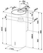 Вытяжка Faber Cylindra Gloss EG8 W A37 ELN фото 3 в Казани и Татарстане