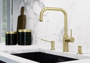 Дозатор для жидкого мыла Blanco LIVIA 526698 сатиновое золото фото 2 в Казани и Татарстане