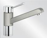Смеситель Blanco Zenos chrome/Silgranit жемчужный Смеситель Blanco Zenos chrome/Silgranit жемчужный