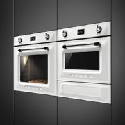 Компактный духовой шкаф с пароваркой Smeg SF4920VCB1 фото 3 в Казани и Татарстане