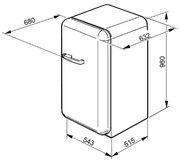 Холодильник Smeg FAB10RNE фото 4 в Казани и Татарстане