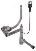 Арматура для одночашевых моек с круглым переливом и клапаном-автоматом Омойкири WK-1-R-IN-A фото в Казани и Татарстане Арматура для одночашевых моек с круглым переливом и клапаном-автоматом Omoikiri WK-1-R-IN-A фото в Казани и Татарстане