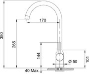 Смеситель Franke Pola Neo оникс фото 4 в Казани и Татарстане