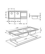 Мойка Смег LE116D фото 2 в Казани и Татарстане Мойка Smeg LE116D фото 2 в Казани и Татарстане