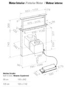 Встраиваемая в столешницу вытяжка Pando E-320/120 INOX V.2000 фото 4 в Казани и Татарстане